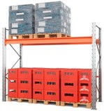 Примеры конфигураций паллетных фронтальных стеллажей (85 стойка)