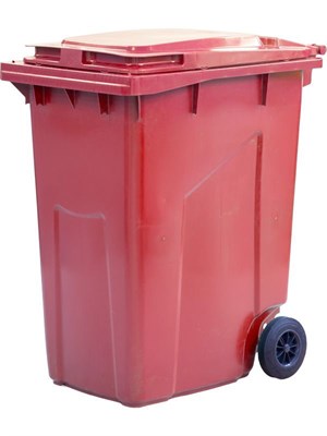 Мусорный контейнер п/э 360л. цв. красный (МКТ 360 красный) - фото 42646