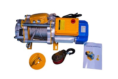 Лебедка TOR CD-300/600-A (KCD-300/600 kg, 220 В) с канатом 40 м (алюминиевый корпус) - фото 59743