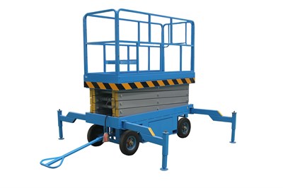 Подъемник ножничный передвижной 500 кг 6/8 м TOR SJY-0,5-6 DC аккумуляторный (G) - фото 63483