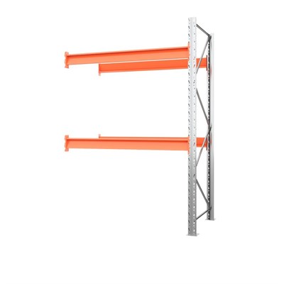 Секция приставная стеллажа металлического паллетного 2500х1800х1100 мм (100.1.5). Ярусы: пол+2 - фото 64326