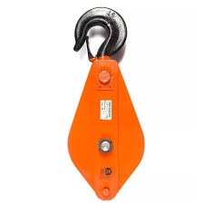 Блок монтажный однорольный с крюком TOR 5 т с откидной щекой (T)# - фото 64576