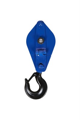Блок монтажный однорольный с крюком TOR 1 т с откидной щекой (S)# - фото 64581