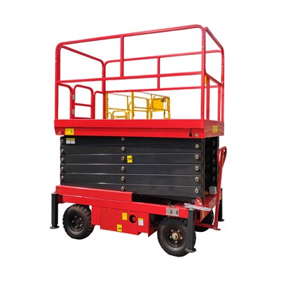 Подъемник ножничный самоходный 500 кг 6/8 м TOR SJY-0,5-6 DC аккумуляторный (G) - фото 65798