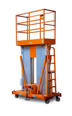 Подъемник мачтовый аккумуляторный 200 кг, 8/10 м, 24/80 В/Ач TOR GTWY8-200S DC 2-мачтовый - фото 65814