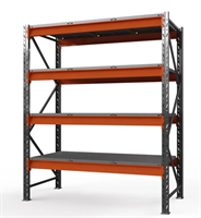 Стеллаж металлический Оптима, 2500x2500x785 мм. Ярусы: 4 шт. металл.