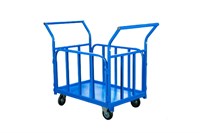 Тележка платформенная TOR ТП-Б (700х1200) с бортами и двумя ручками (колеса 160 мм)