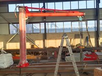 Кран консольный поворотный ручной TOR PSJ34050 500 кг, высота 3 м, стрела 4 м