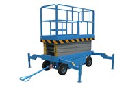 Подъемник ножничный передвижной 500 кг 14/16 м TOR SJY-0,5-14 AC/DC 380В сеть/аккумуляторный
