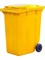 Мусорный контейнер п/э 360л. цв. жёлтый (МКТ 360 желтый) - фото 42650
