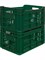 Ящик п/э 500х300х264 с перфорацией цв. зелёный (112) - фото 43072