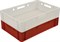 Ящик п/э мясной Е1 сплошной 600х400х120 красный (205) - фото 43230