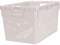 Ящик п/э 600х400х340 мороз. перфорированный, стенки с отверстиями для пакетов цв. натуральный (4-6434 м) - фото 43802