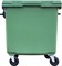 Мусорный контейнер п/э 1100л. на колёсах цв. зелёный (MGBK-1100 зеленый) - фото 44430