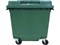 Мусорный контейнер п/э 1100л. на колёсах цв. зелёный (МКТ-1100) - фото 45333
